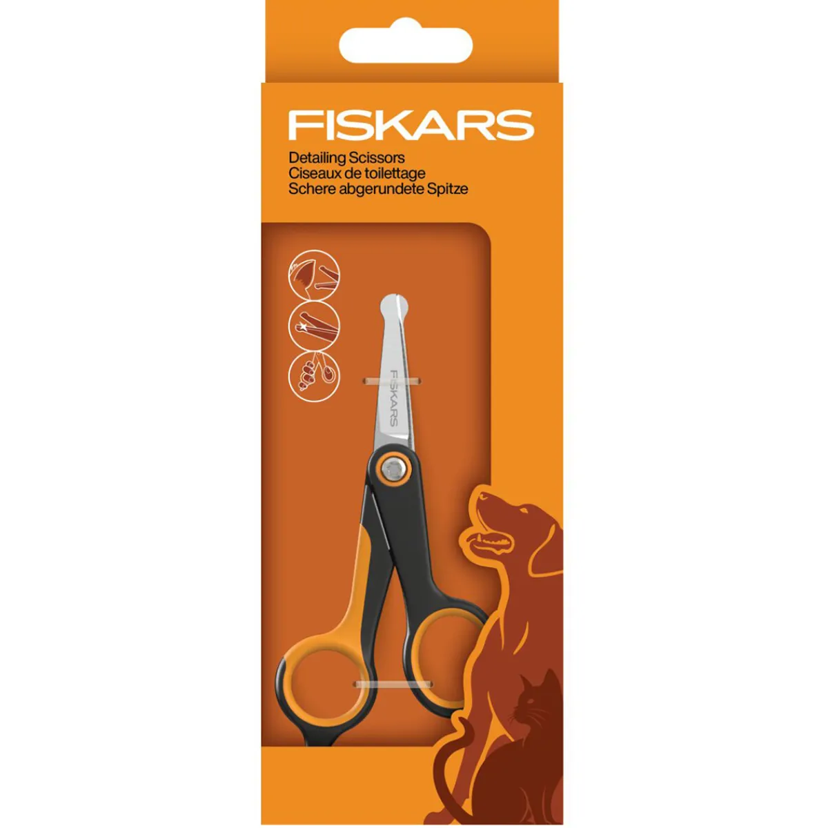 pyöreäkärkiset sakset>Fiskars Hot