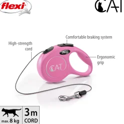 Classic Cat Cord XS 3m/8kg>Flexi New