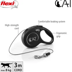 Classic Cat Cord XS 3m/8kg>Flexi New