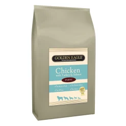 Grainfree Puppy Chicken,Turkey&Salmon>Golden Eagle Clearance