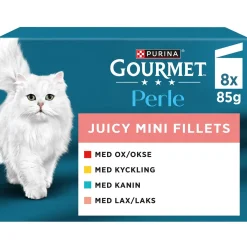 Mini Fillets Lihaa ja kalaa kastikkeessa 8 x 85 g>Gourmet Sale