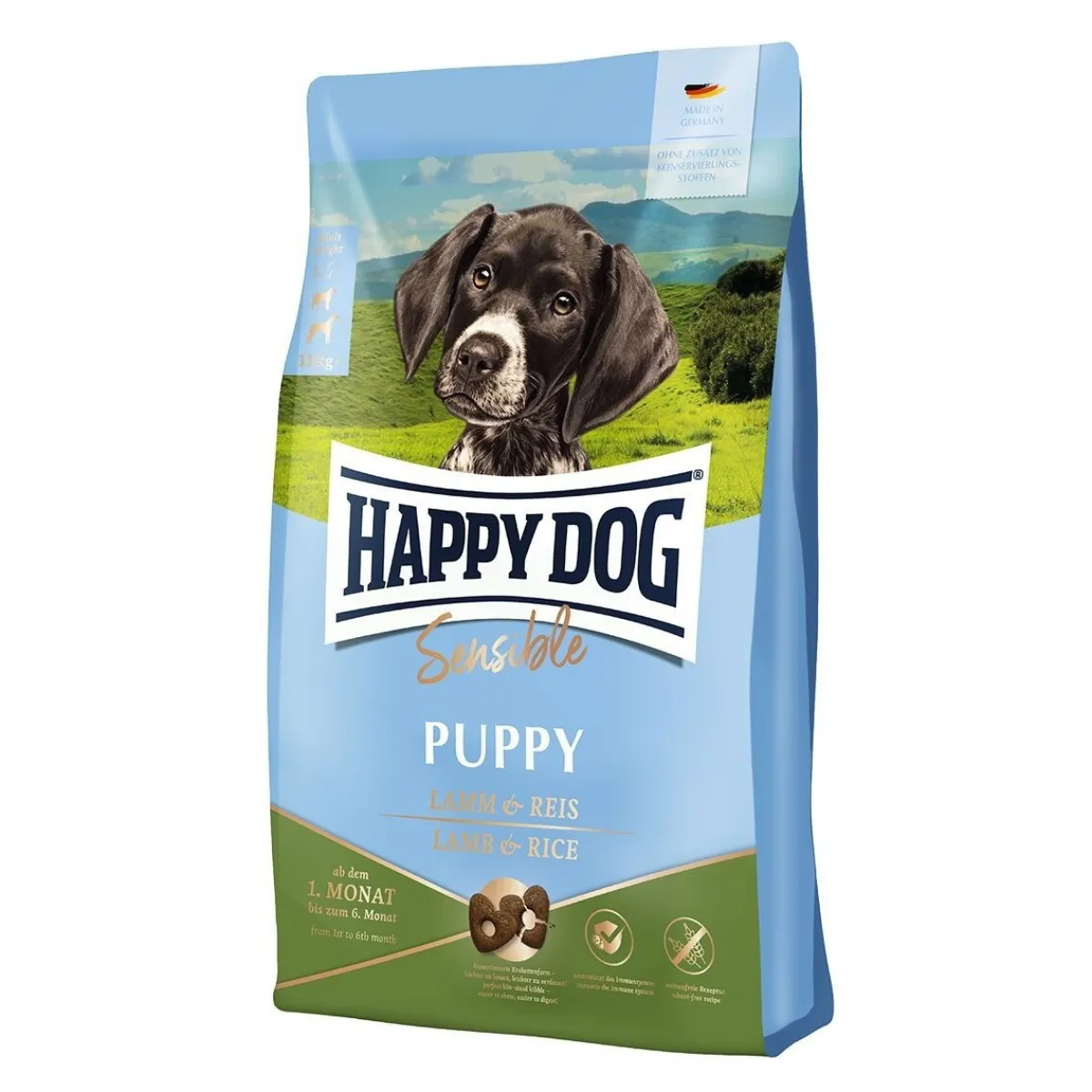 Sensible Puppy Lamb & Rice 10kg>Happy Dog Discount