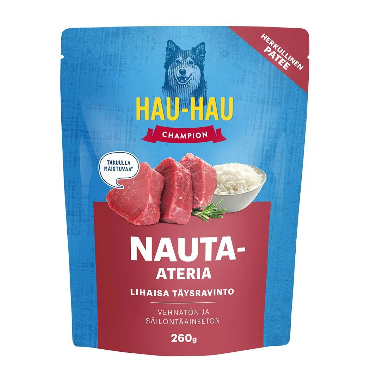 Hau-Hau Champion nauta-ateria 260 g>Hau Hau Champion Online