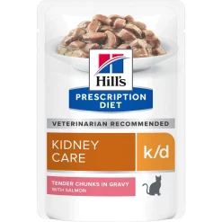 Hill's Feline k/d Salmon wet 12 x 85 g>Hill's Prescription Diet Hot