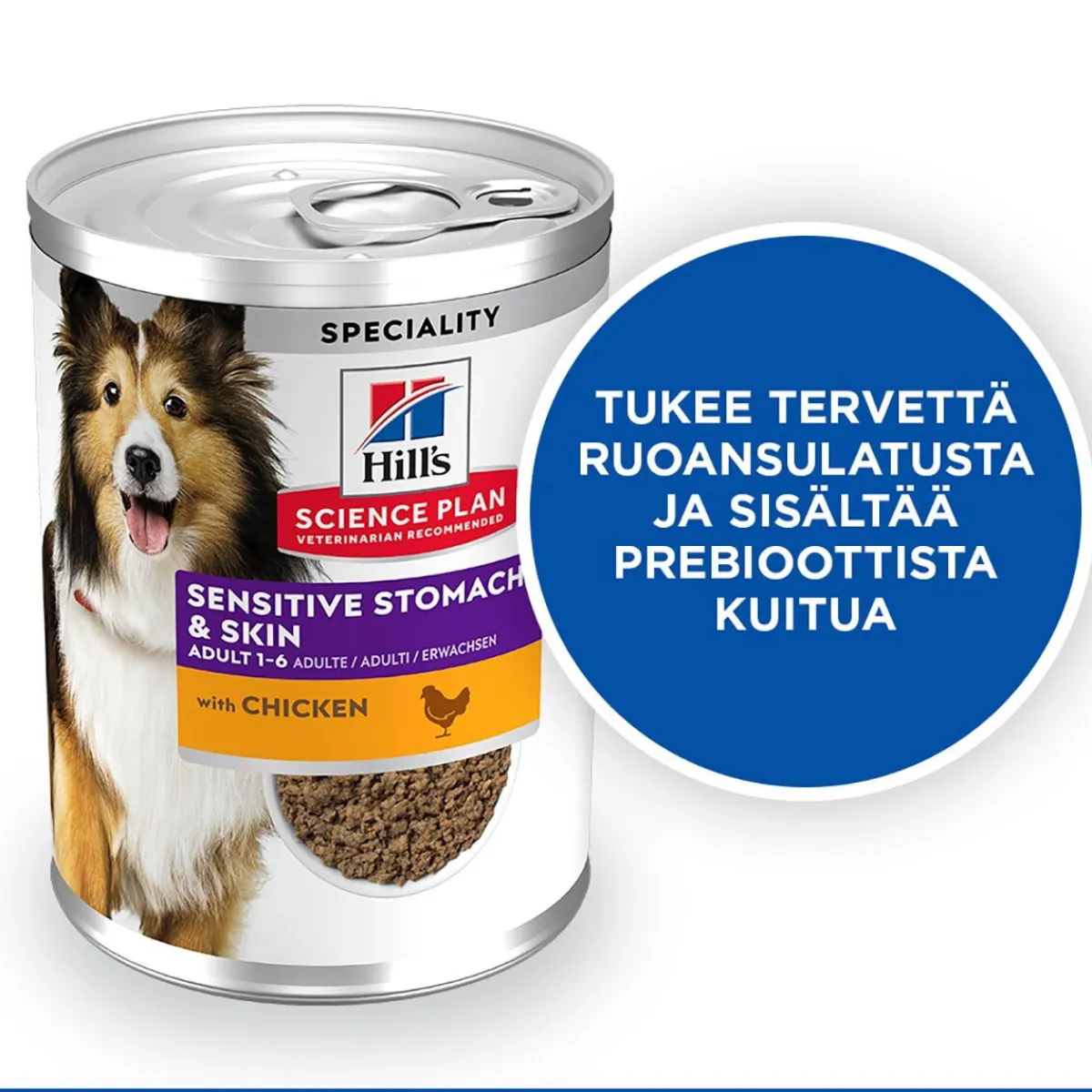 Science Plan Dog Sensitive Stomach & Skin Chicken & Vegetables 370g>Hill's Best