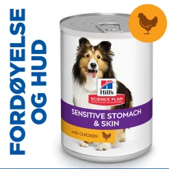 Science Plan Dog Sensitive Stomach & Skin Chicken & Vegetables 370g>Hill's Best