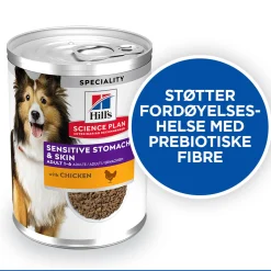 Science Plan Dog Sensitive Stomach & Skin Chicken & Vegetables 370g>Hill's Best