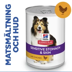 Science Plan Dog Sensitive Stomach & Skin Chicken & Vegetables 370g>Hill's Best
