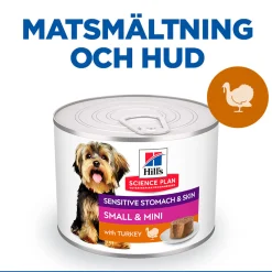 Science Plan Dog Sensitive Stomach & Skin Mousse Small & Mini Turkey 200g>Hill's Best