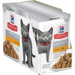 Science Plan Sterilised Kitten Kana 12 x 85 g>Hill's Hot