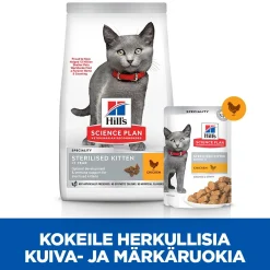Science Plan Sterilised Kitten Kana 12 x 85 g>Hill's Hot
