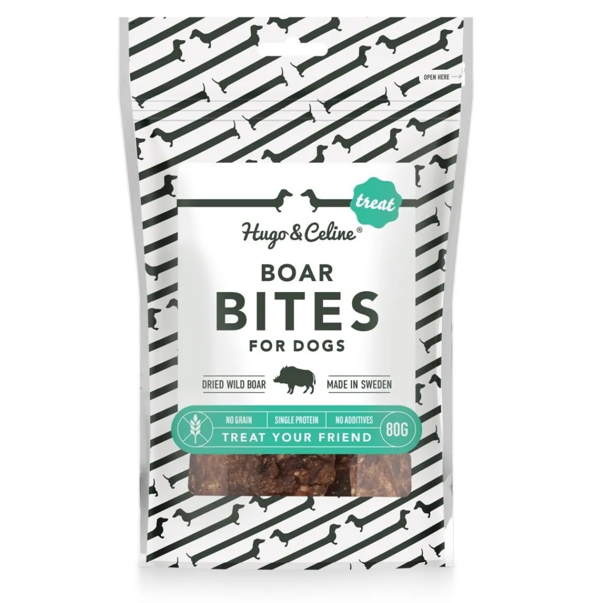Boar Bites villisikaherkku 80g>Hugo&Celine