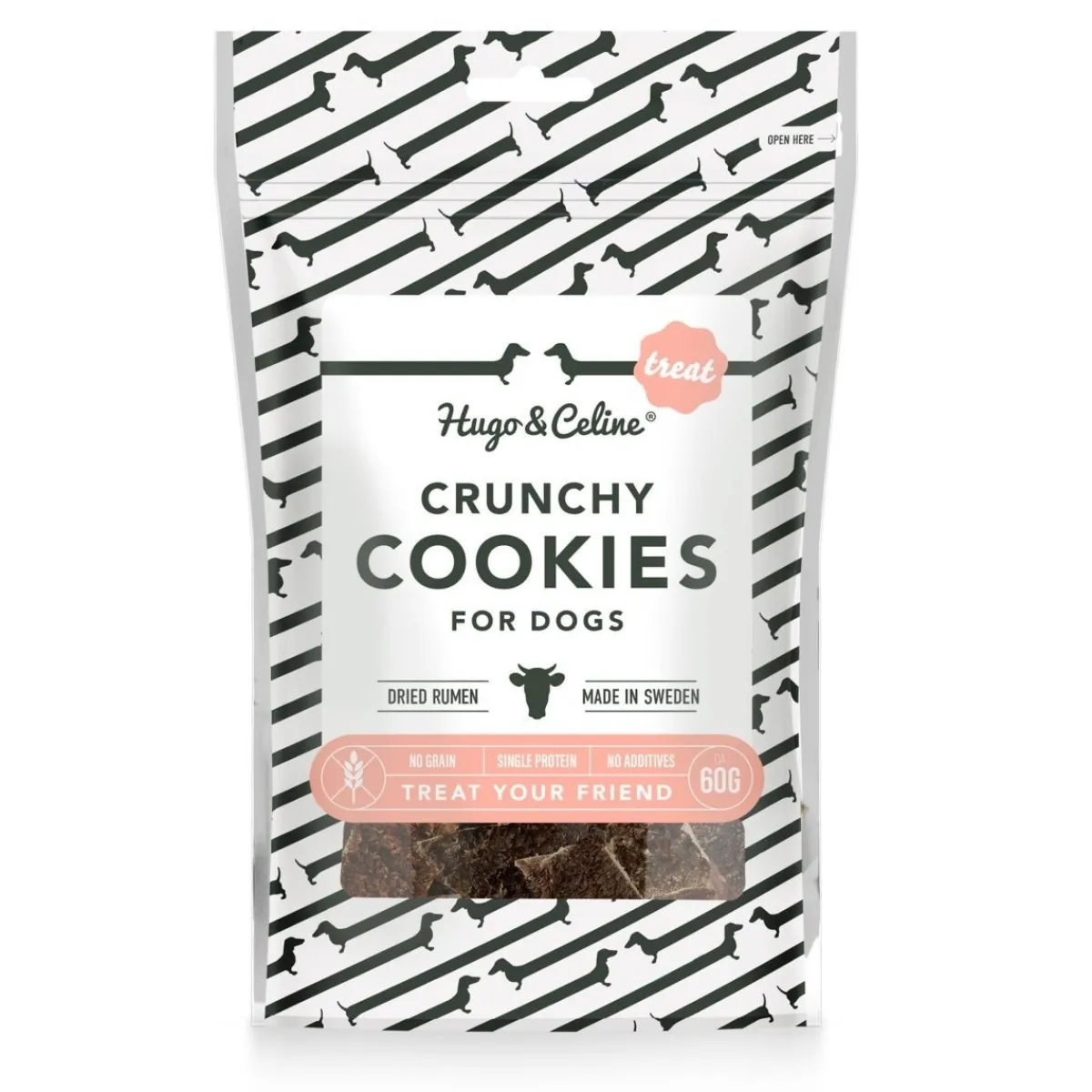 Crunchy Cookies naudanmahakeksi>Hugo&Celine Online