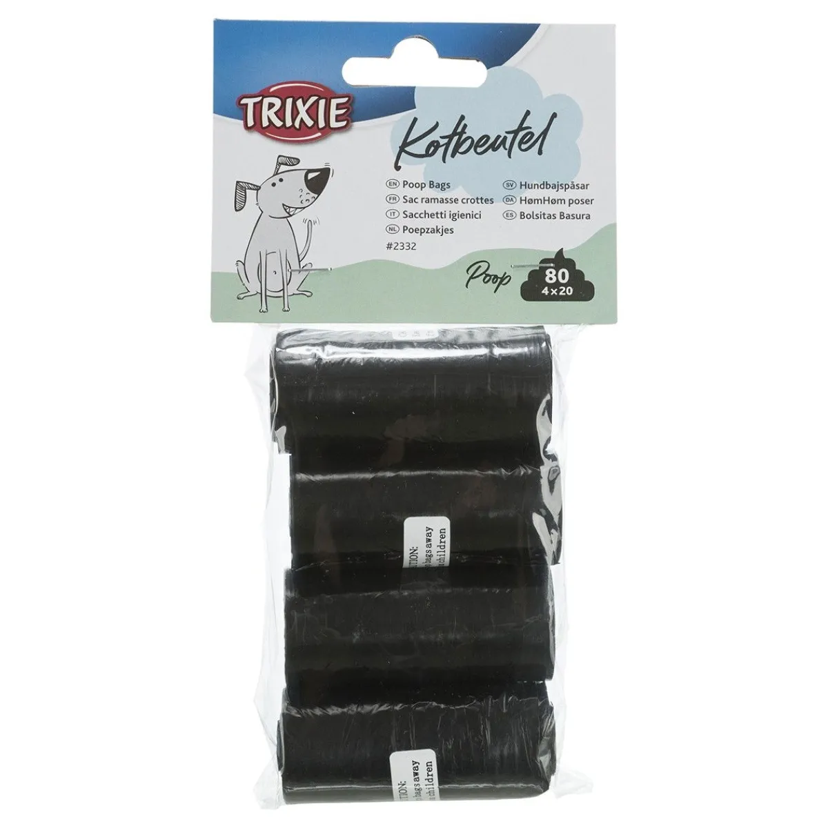 Kakkapussit Black M, 4x 20 kpl>Trixie