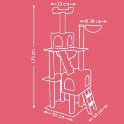 kiipeilypuu Square, harmaa>Kerbl Online