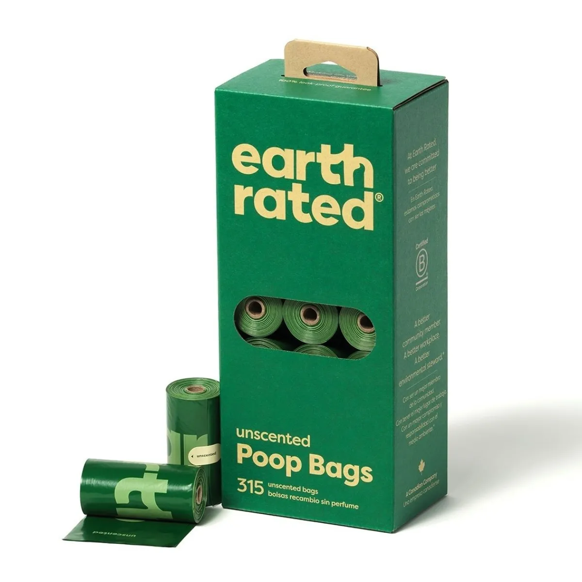 Koirankakkapussit PCR-muovia, hajusteeton>Earth Rated New