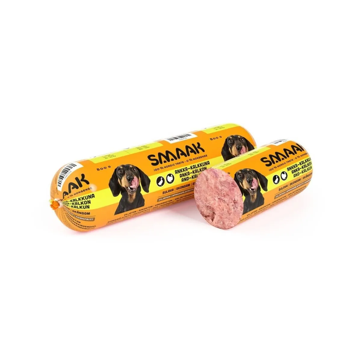 Koiranmakkara ankka-kalkkuna 800 g>Smaak Clearance