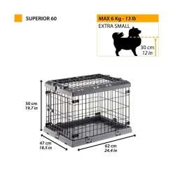 Koiran metallihäkki Superior>Ferplast Discount