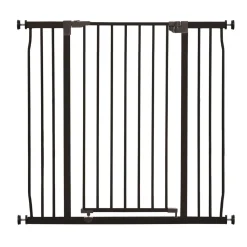 Koiraportti Sturdy säädettävä, leveä & korkea musta 93 x 99-105,5 cm>Basic Online