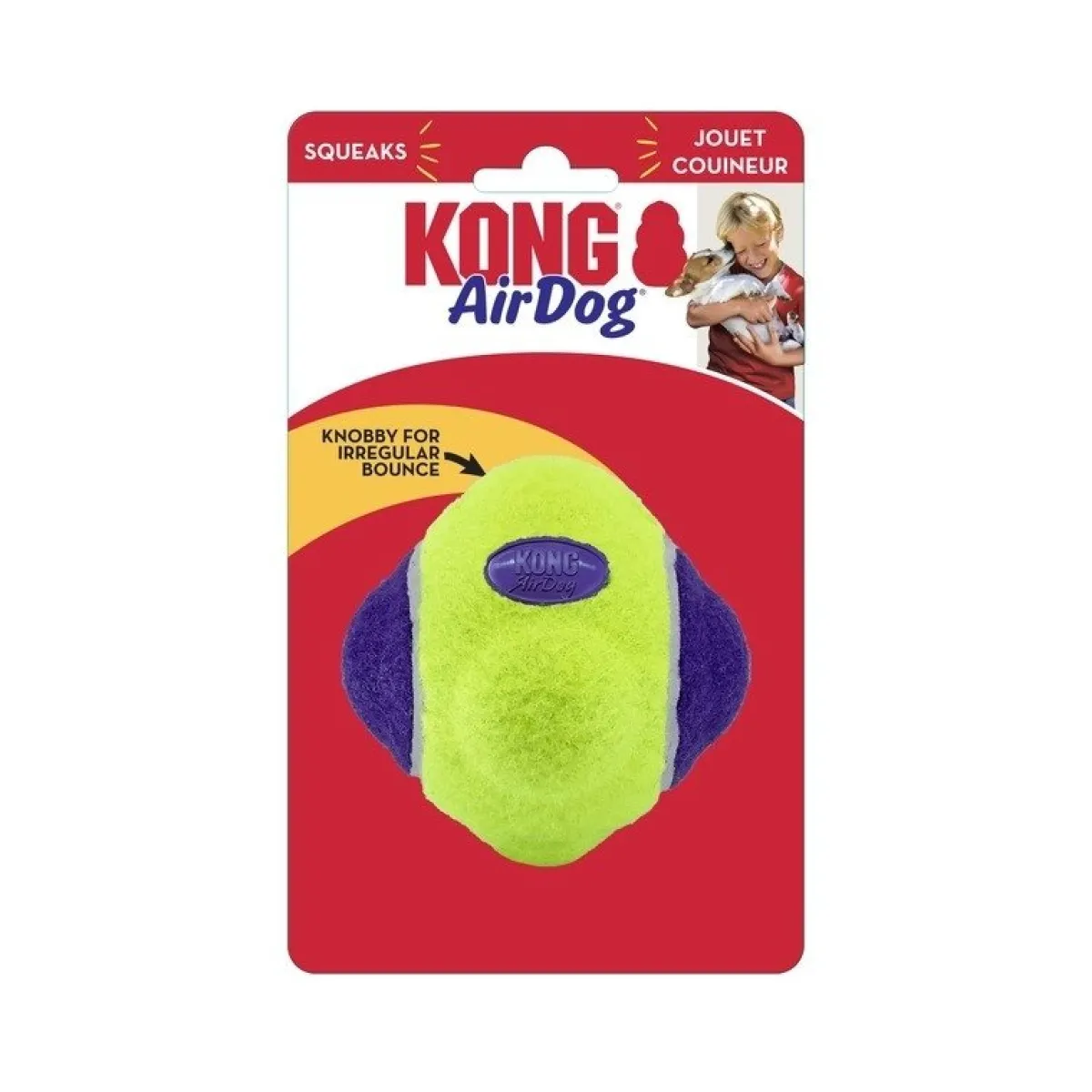 AirDog Squeaker Knobby Ball>Kong Discount