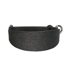 Leveä martingaalipanta , musta glitter>Collar of Sweden Discount