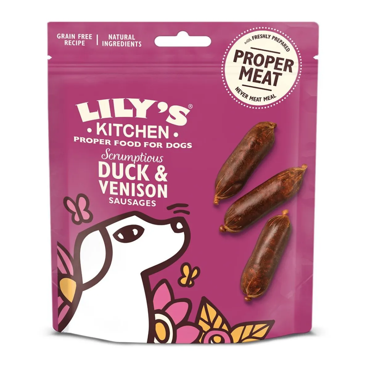 Duck&Venison minimakkarat 70g>Lily's Kitchen Outlet