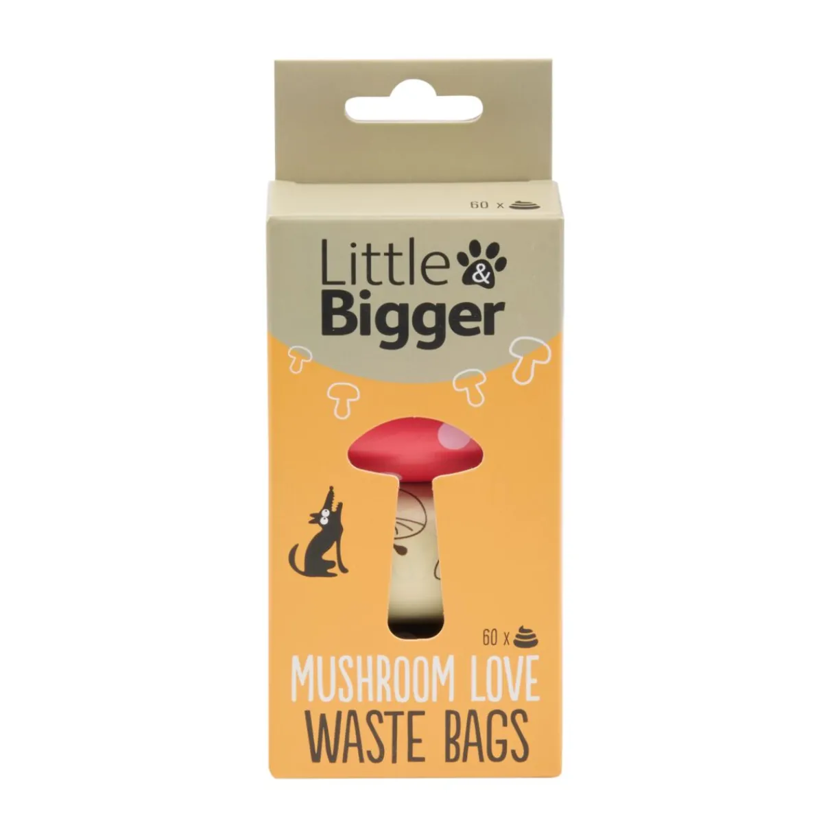 Mushroom Love -koiran kakkapussit 60 kpl>Little&Bigger Outlet
