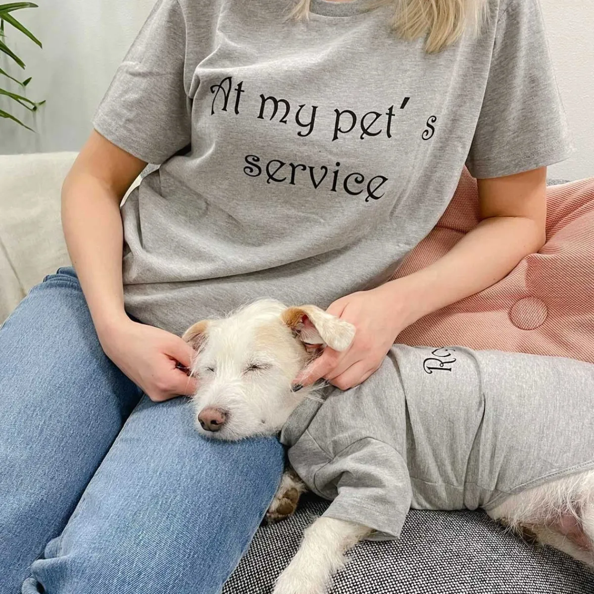 t-paita At my pet's service>Little&Bigger New