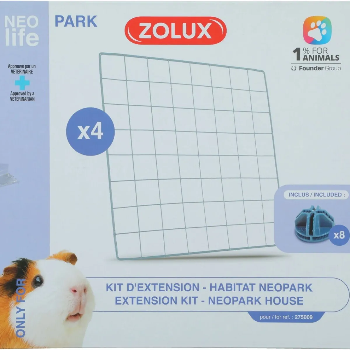 Marsun taikakuution lisäosat Nlife Habitat 4 kpl, metallia>Zolux Hot