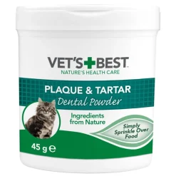 Merilevä kissalle Vet’s Best Cat Plaque & Tartar Powder 45 g>Vet's Best Online