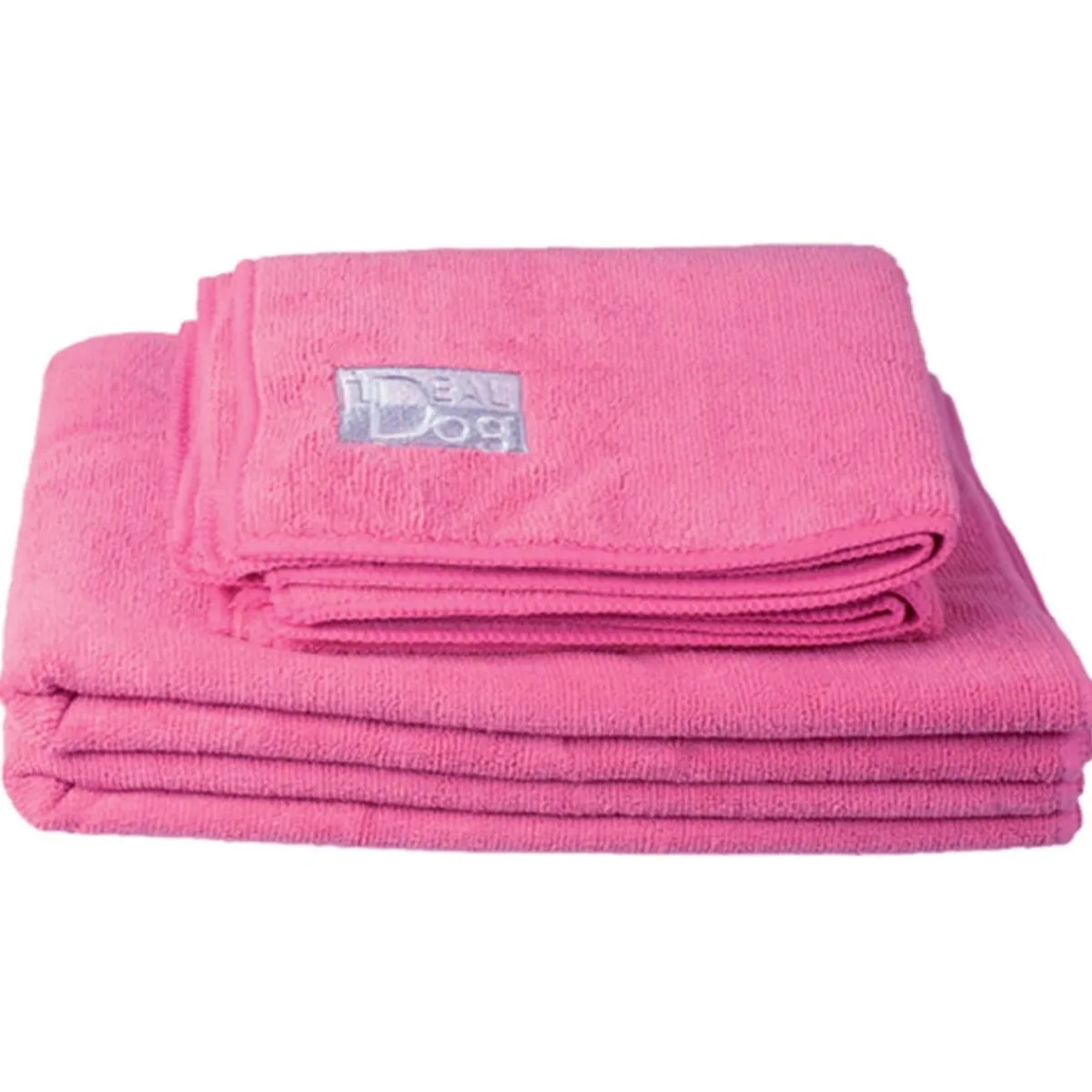 Mikrokuitupyyhe 2 kpl, pinkki>Ideal Dog Hot