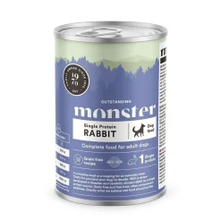 Monster Adult Single Jänis 400 g>Monster Pet Food Clearance