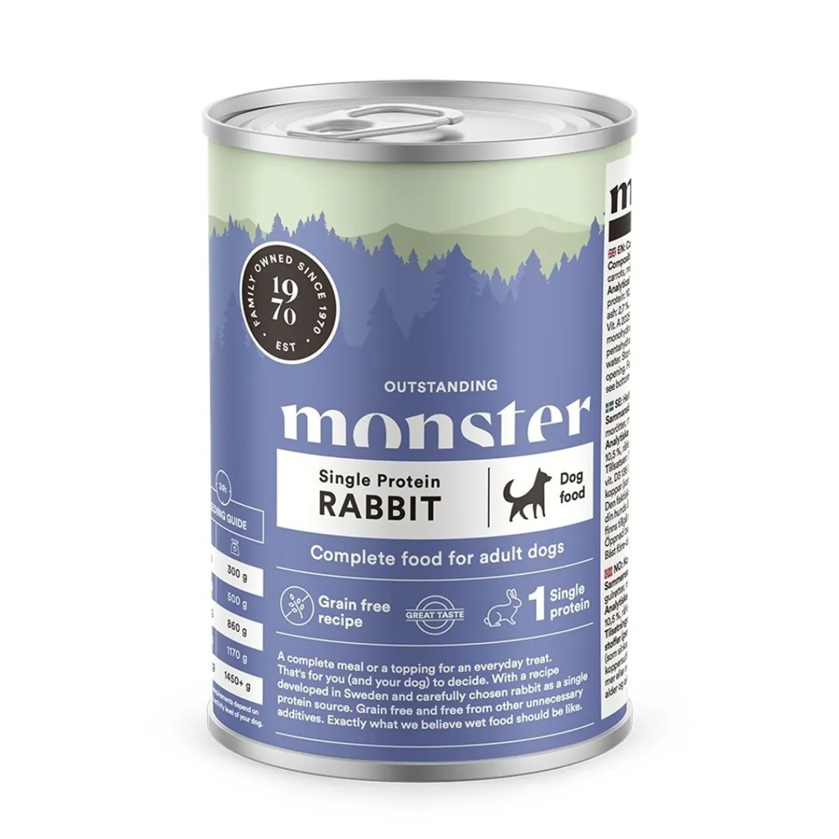 Monster Adult Single Jänis 400 g>Monster Pet Food Clearance