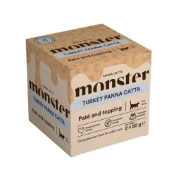 Monster Cat Adult Panna Catta Turkey 2 x 80 g>Monster Pet Food Sale