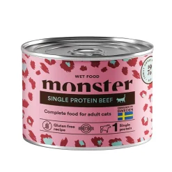 Monster Cat Adult Single Protein Beef 200 g>Monster Pet Food Hot
