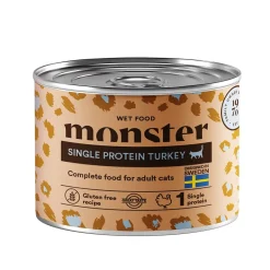 Monster Cat Adult Single Protein Turkey 200 g>Monster Pet Food Online