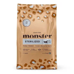 Monster Cat Grain Free Sterilized Kalkkuna & Kana>Monster Pet Food Online
