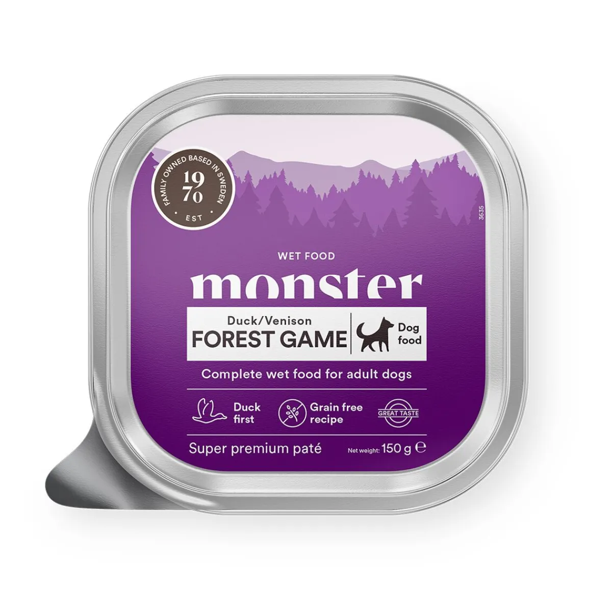 Monster Dog Adult Forest Game Patee 150 g>Monster Pet Food Hot