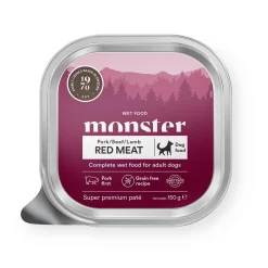 Monster Dog Adult Red Meat Patee 150 g>Monster Pet Food New