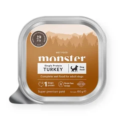 Monster Dog Adult Turkey Patee 150 g>Monster Pet Food Outlet