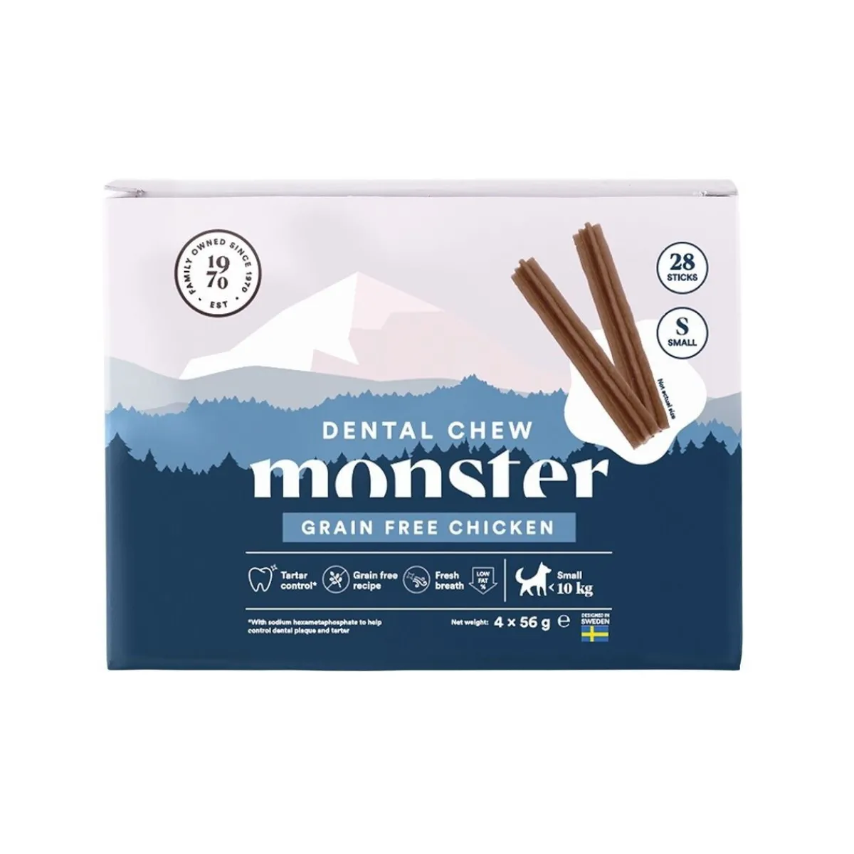 Monster Dog Dental Chew Grain Free Chicken Small>Monster Pet Food Hot