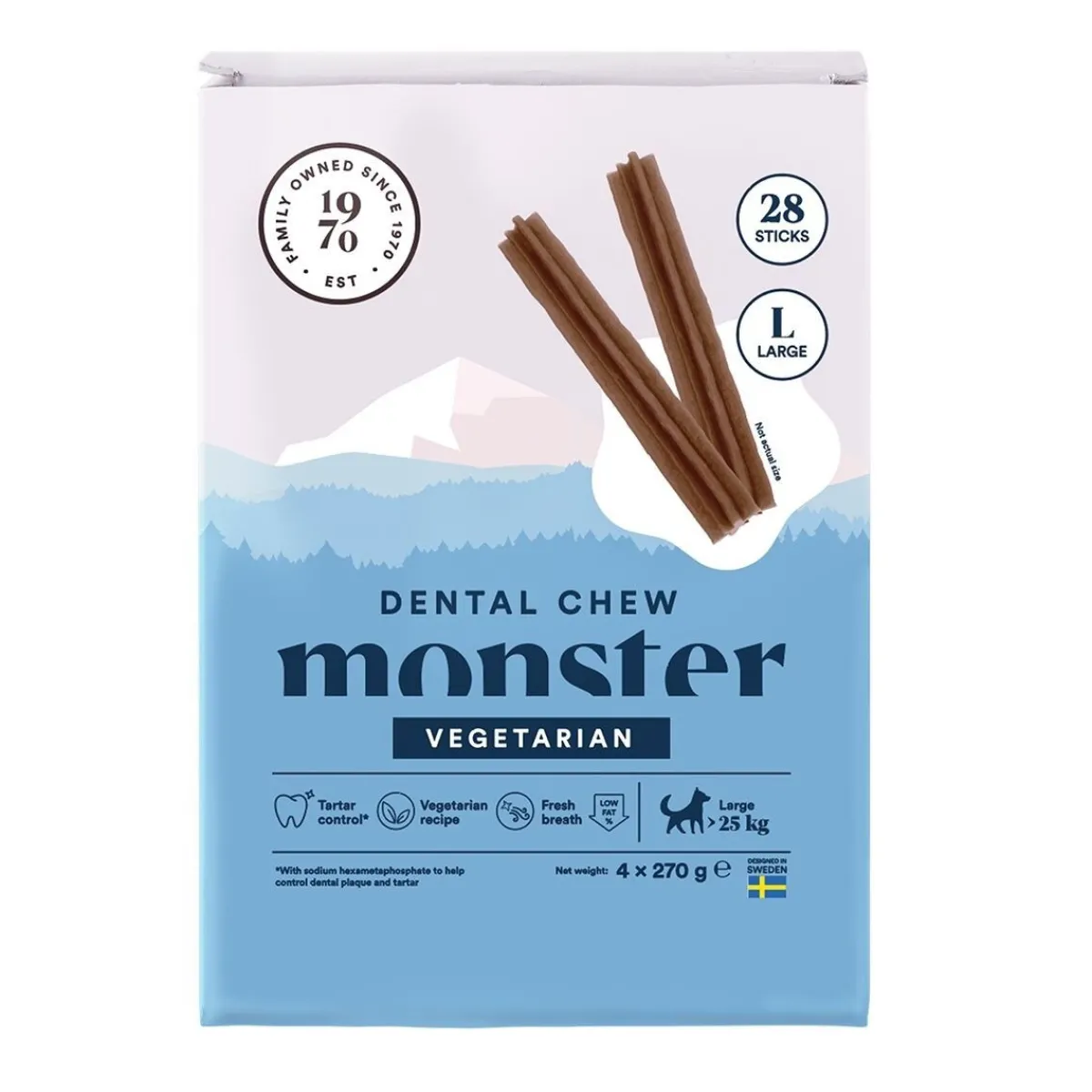 Monster Dog Dental Chew Vegetarian Large>Monster Pet Food Outlet