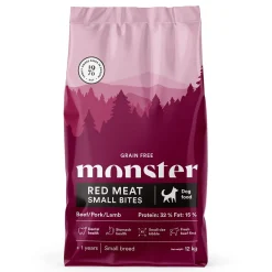 Monster Dog GF Adult Red Meat Small Bites>Monster Pet Food Clearance