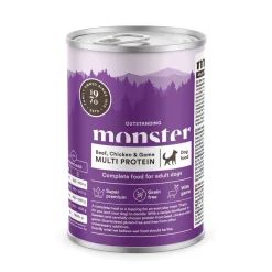 Monster Dog Nauta-kana-riista 400g>Monster Pet Food New