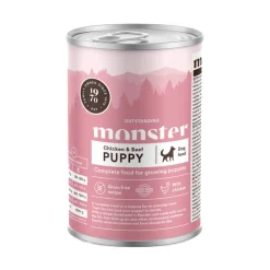 Monster Dog Puppy Kana ja Naudanliha 400g>Monster Pet Food Hot