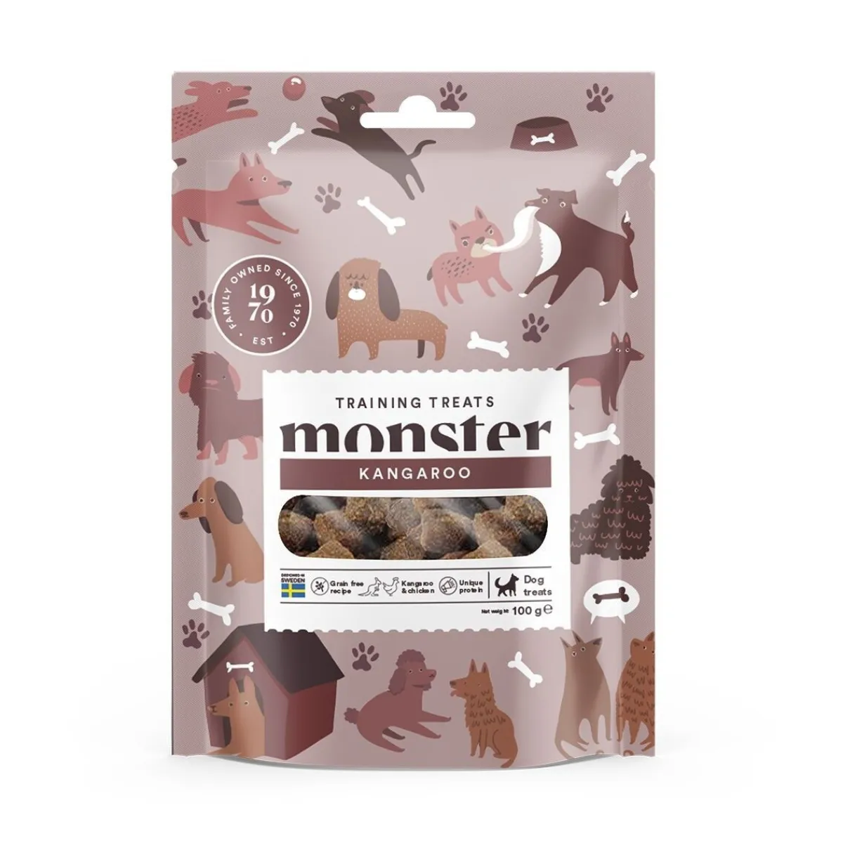 Monster Dog Training Treats kana & kenguru 100g>Monster Pet Food Online