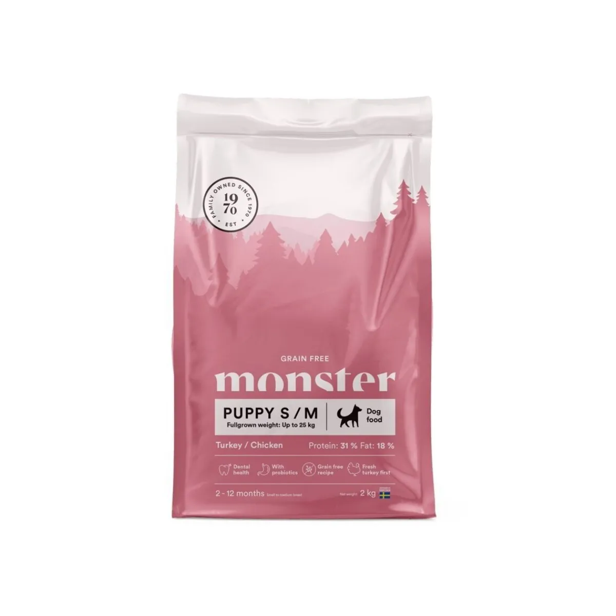 Monster Puppy Small Grain Free Kalkkuna&Kana>Monster Pet Food Hot