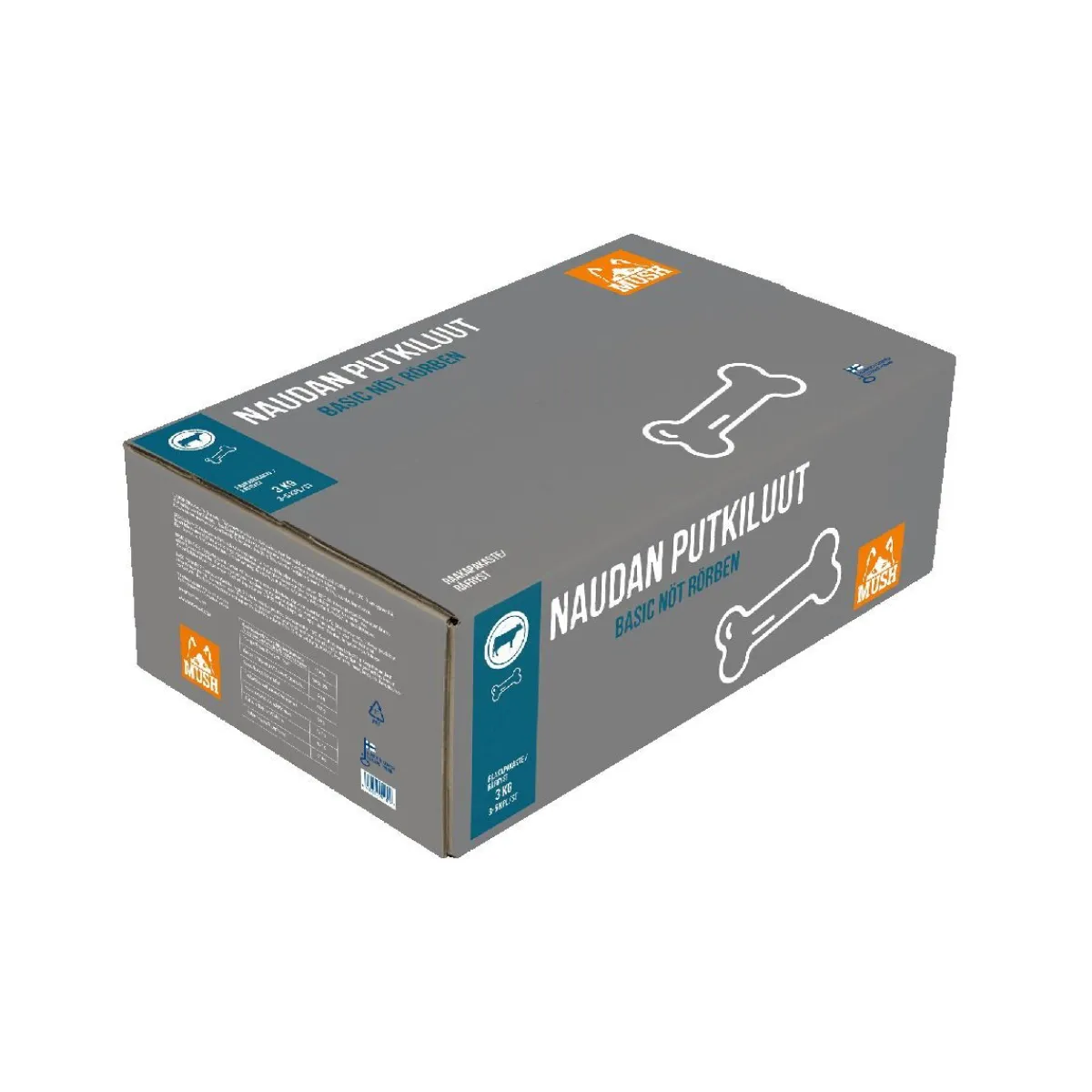 Basic Naudan putkiluut 3 kg>Mush