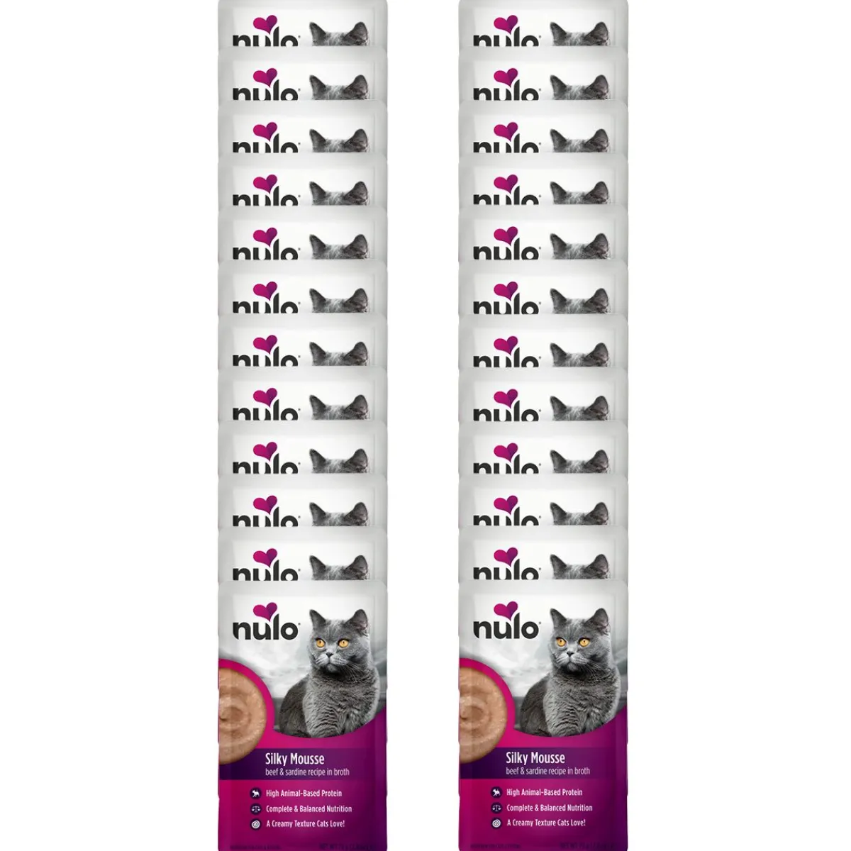Silky Mousse Cat nauta & sardiini liemessä 79 g>Nulo Online