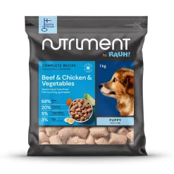 Nauta-kana-kasvispullat pennuille 1 kg>Nutriment by Rauh! Best